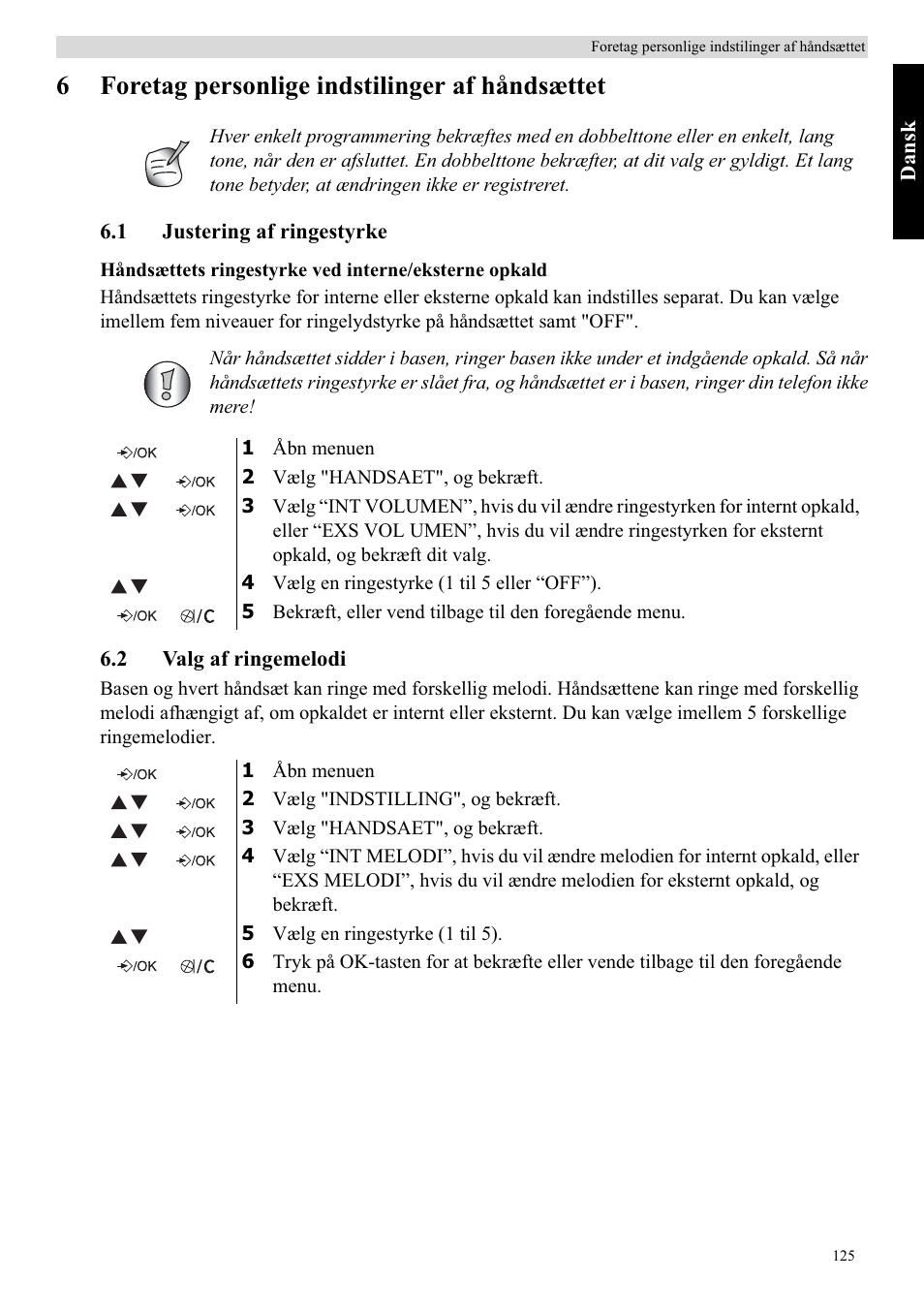 6foretag personlige indstilinger af håndsættet | Topcom Butler E400 User Manual | Page 147 / 272