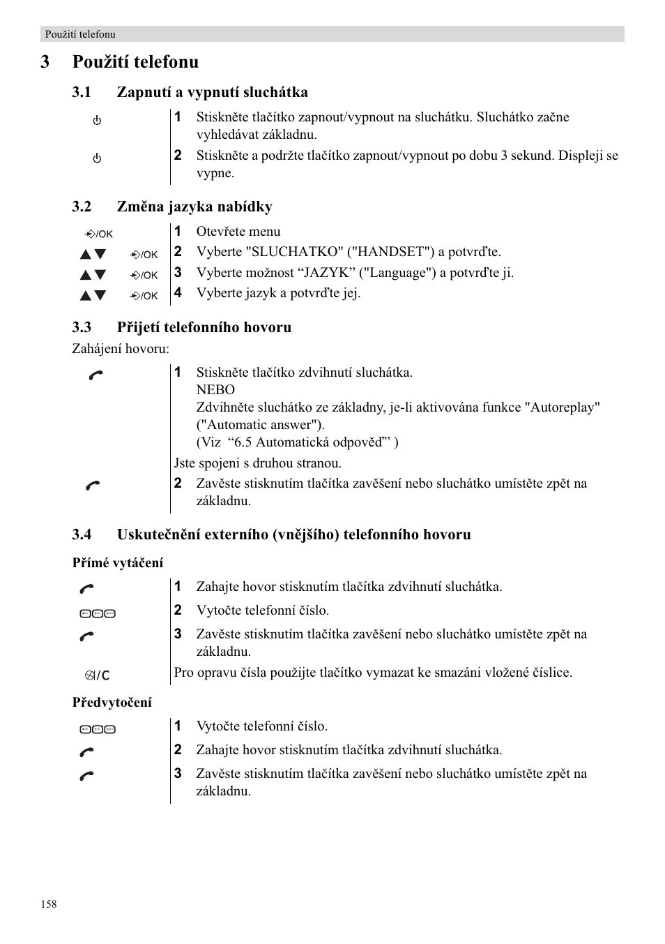 3použití telefonu | Topcom Butler E400 User Manual | Page 180 / 272