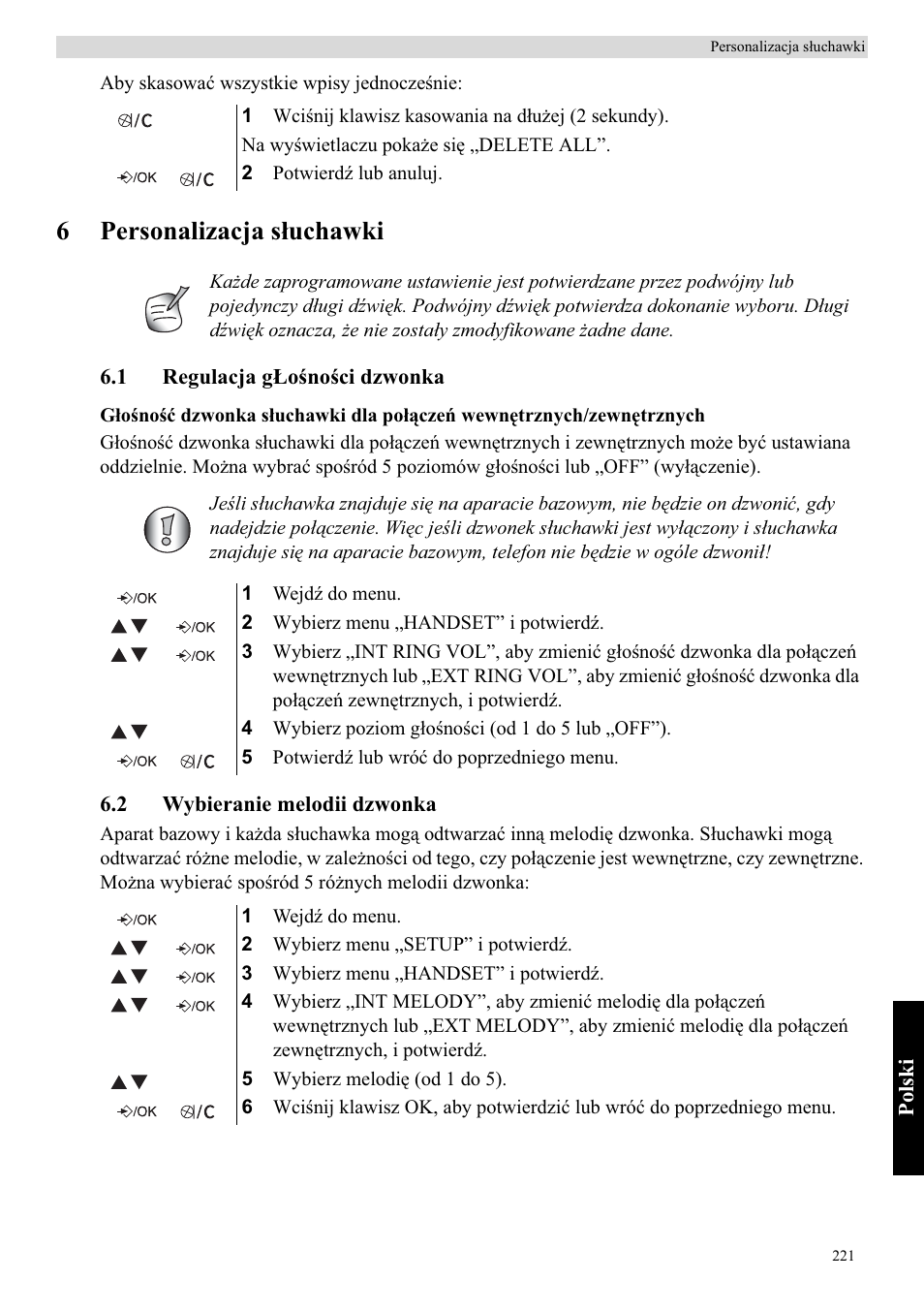 6personalizacja sáuchawki | Topcom Butler E400 User Manual | Page 243 / 272