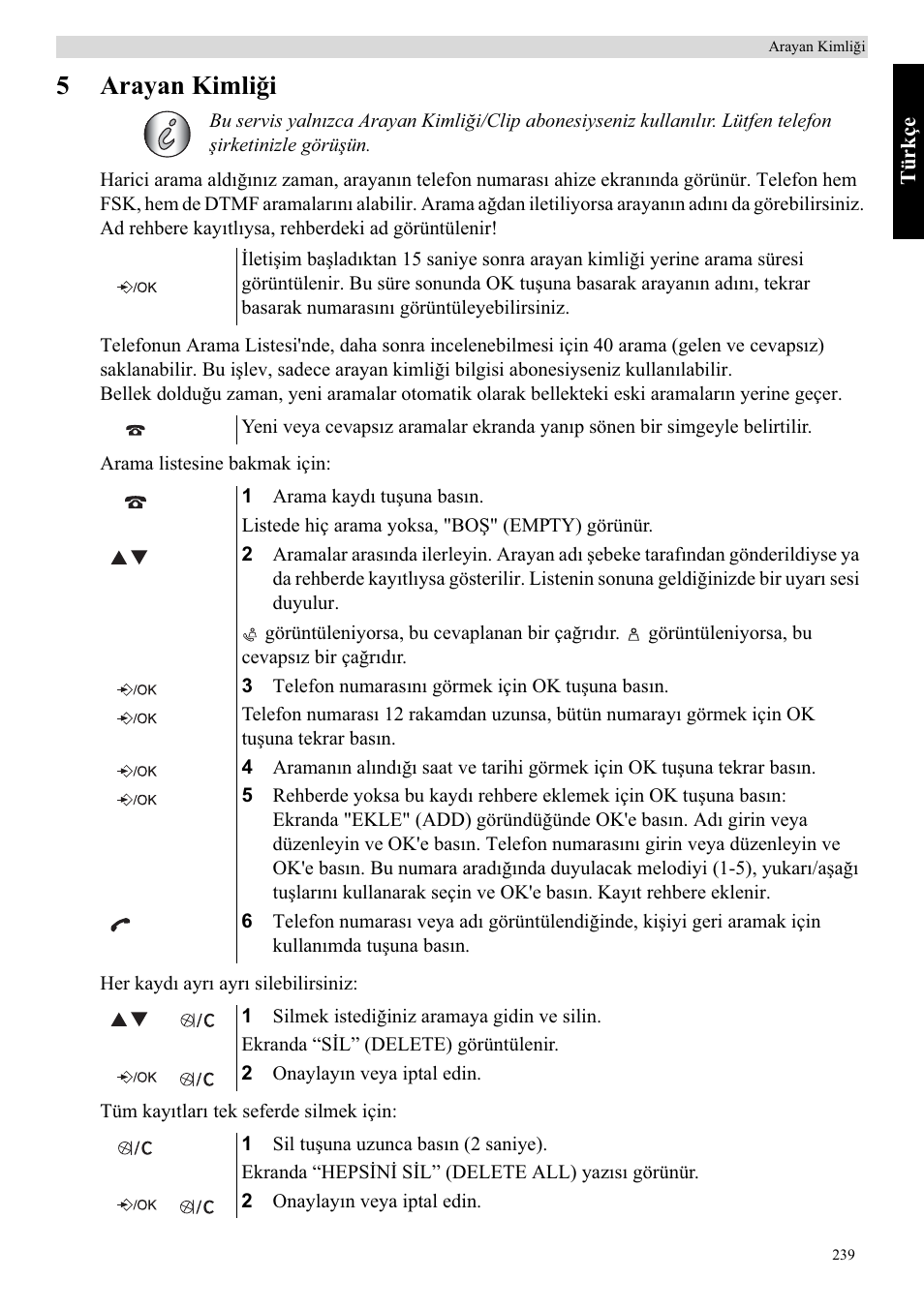 5arayan kimli÷i | Topcom Butler E400 User Manual | Page 261 / 272