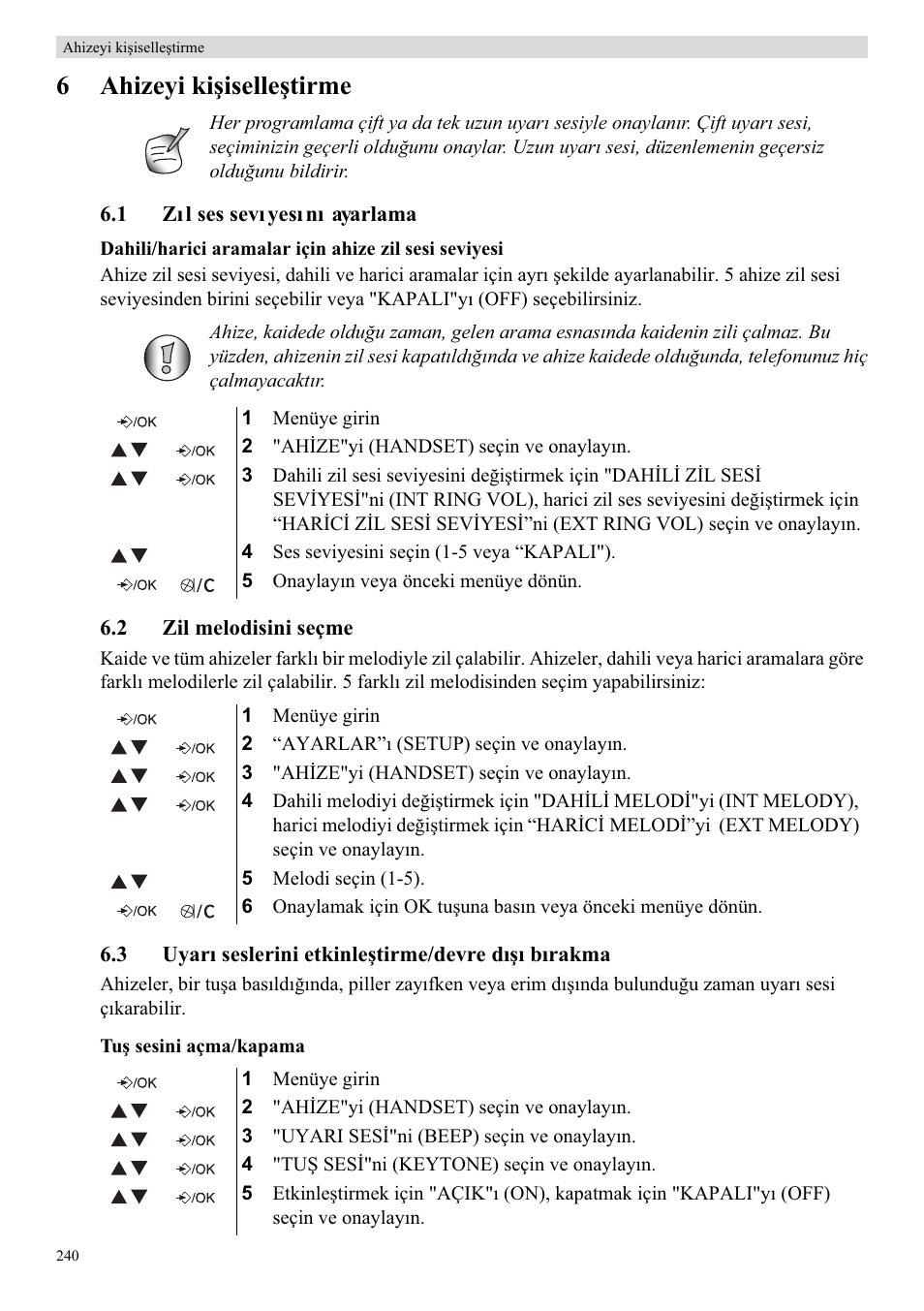 6ahizeyi kiúiselleútirme | Topcom Butler E400 User Manual | Page 262 / 272