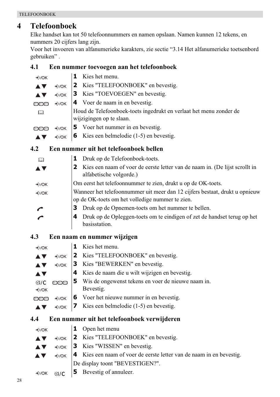 4telefoonboek | Topcom Butler E400 User Manual | Page 50 / 272