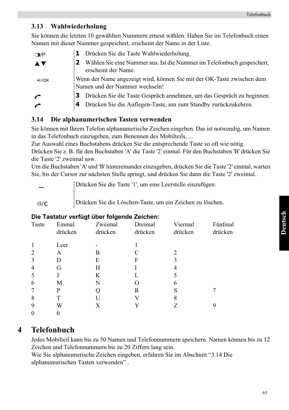 4telefonbuch | Topcom Butler E400 User Manual | Page 87 / 272