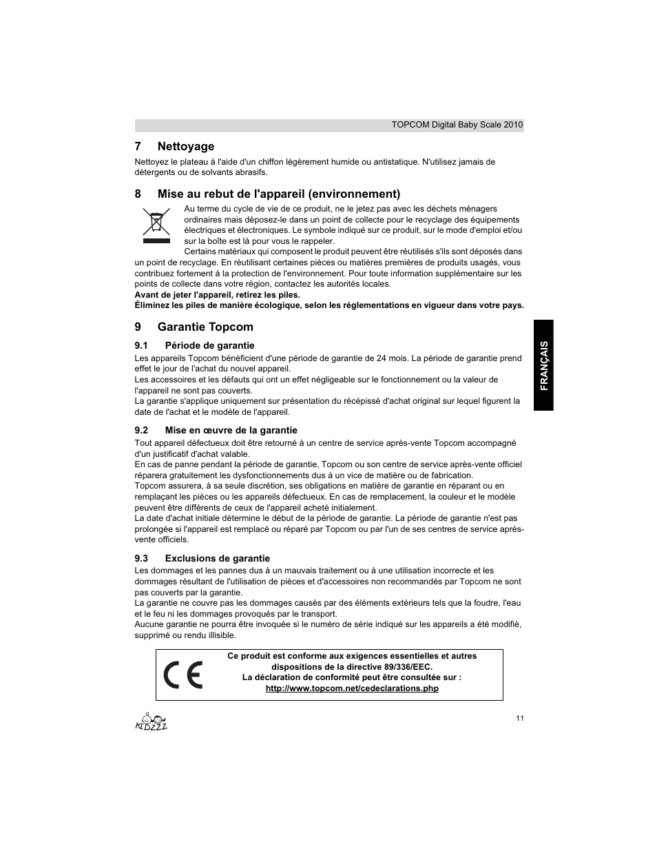 Topcom 2010 User Manual | Page 11 / 52