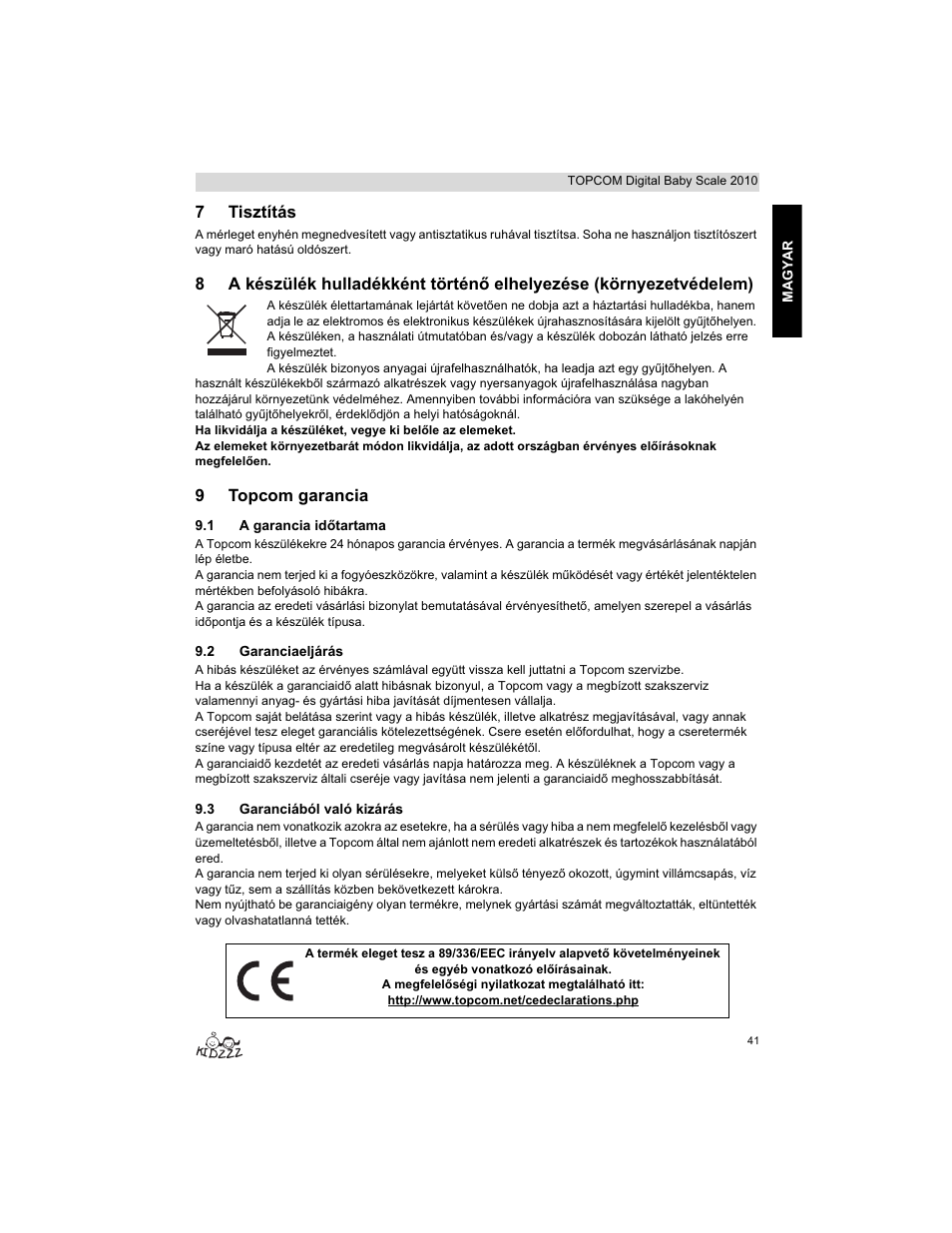 Topcom 2010 User Manual | Page 41 / 52