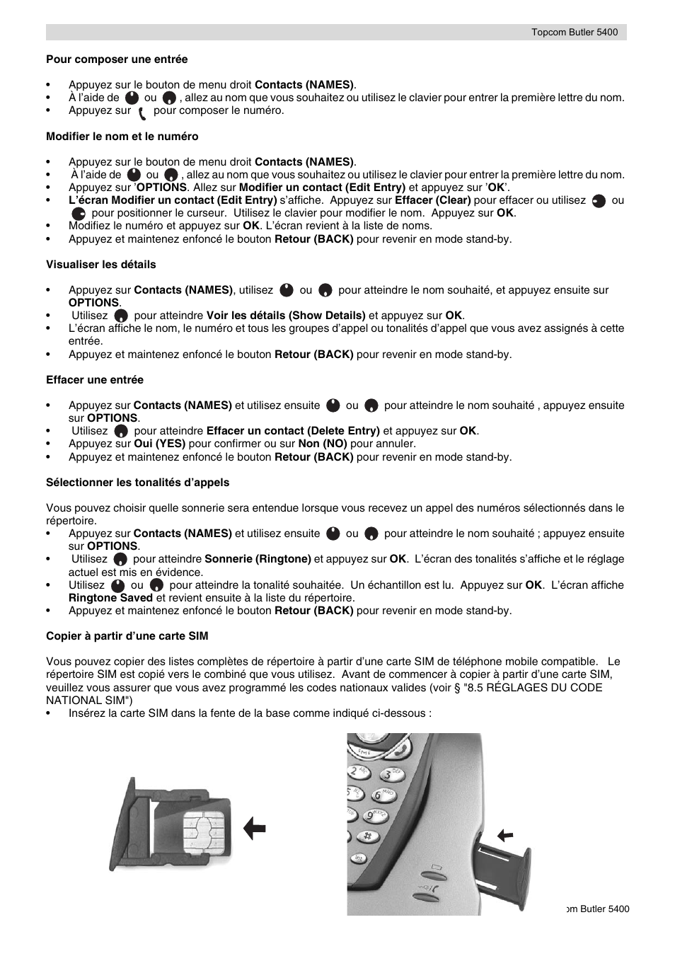 Topcom BUTLER 5400 User Manual | Page 52 / 112