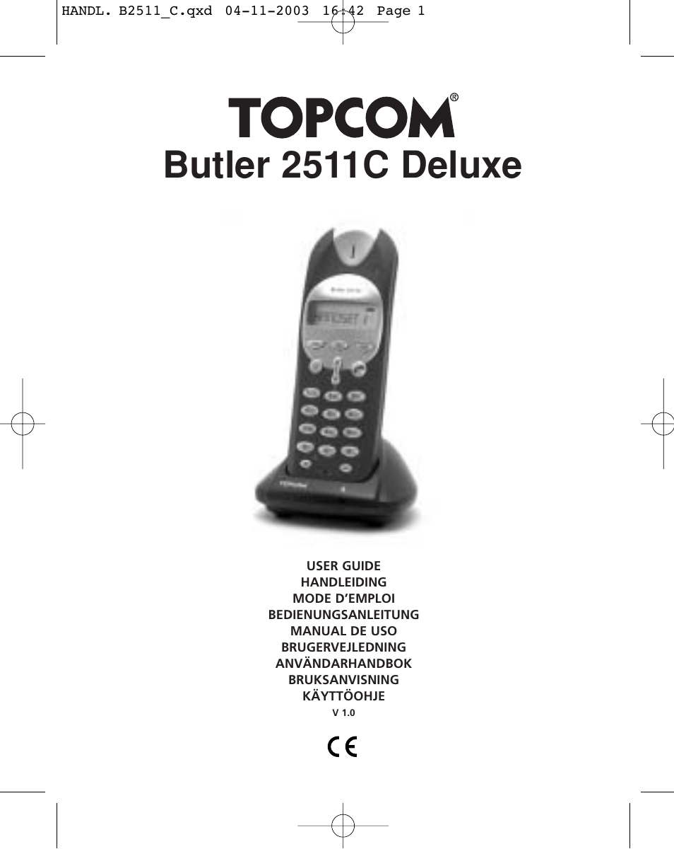 Topcom 2511C User Manual | 88 pages