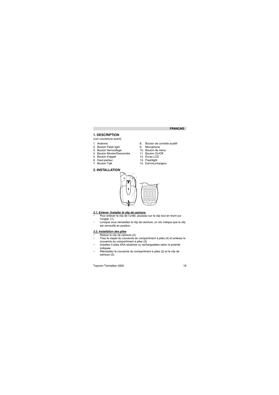 Topcom TwinTalker 3300 User Manual | Page 19 / 76