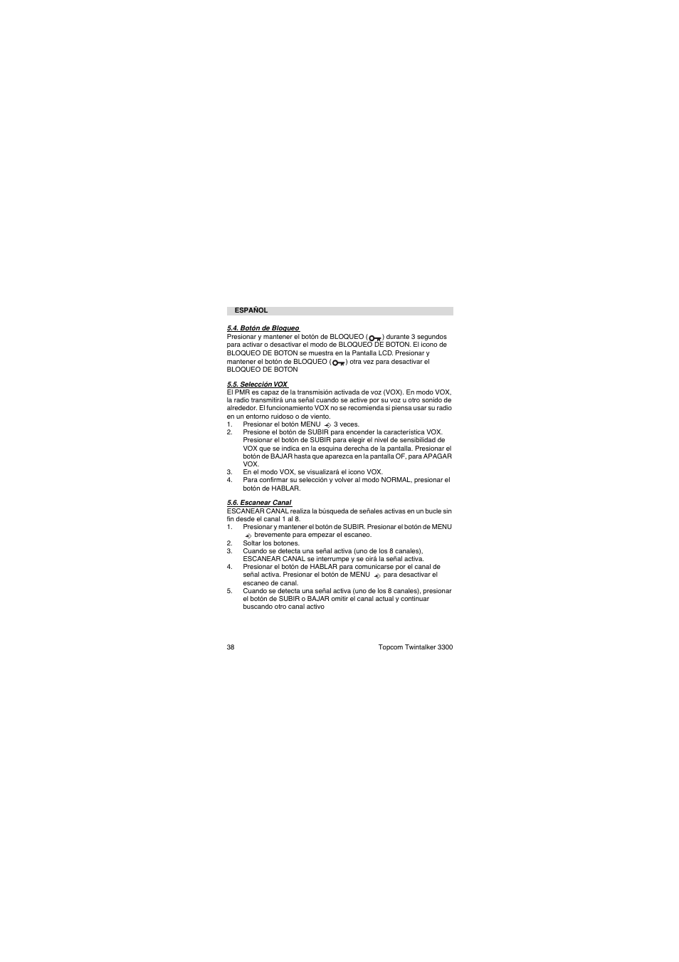 Topcom TwinTalker 3300 User Manual | Page 38 / 76