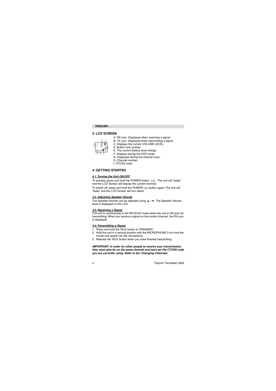 Topcom TwinTalker 3300 User Manual | Page 4 / 76