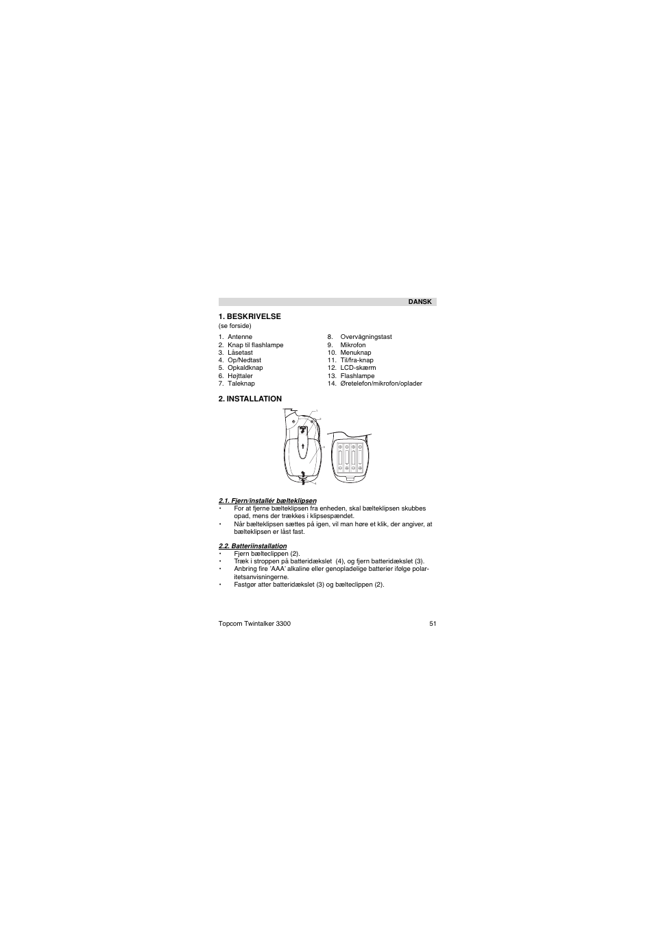 Topcom TwinTalker 3300 User Manual | Page 51 / 76