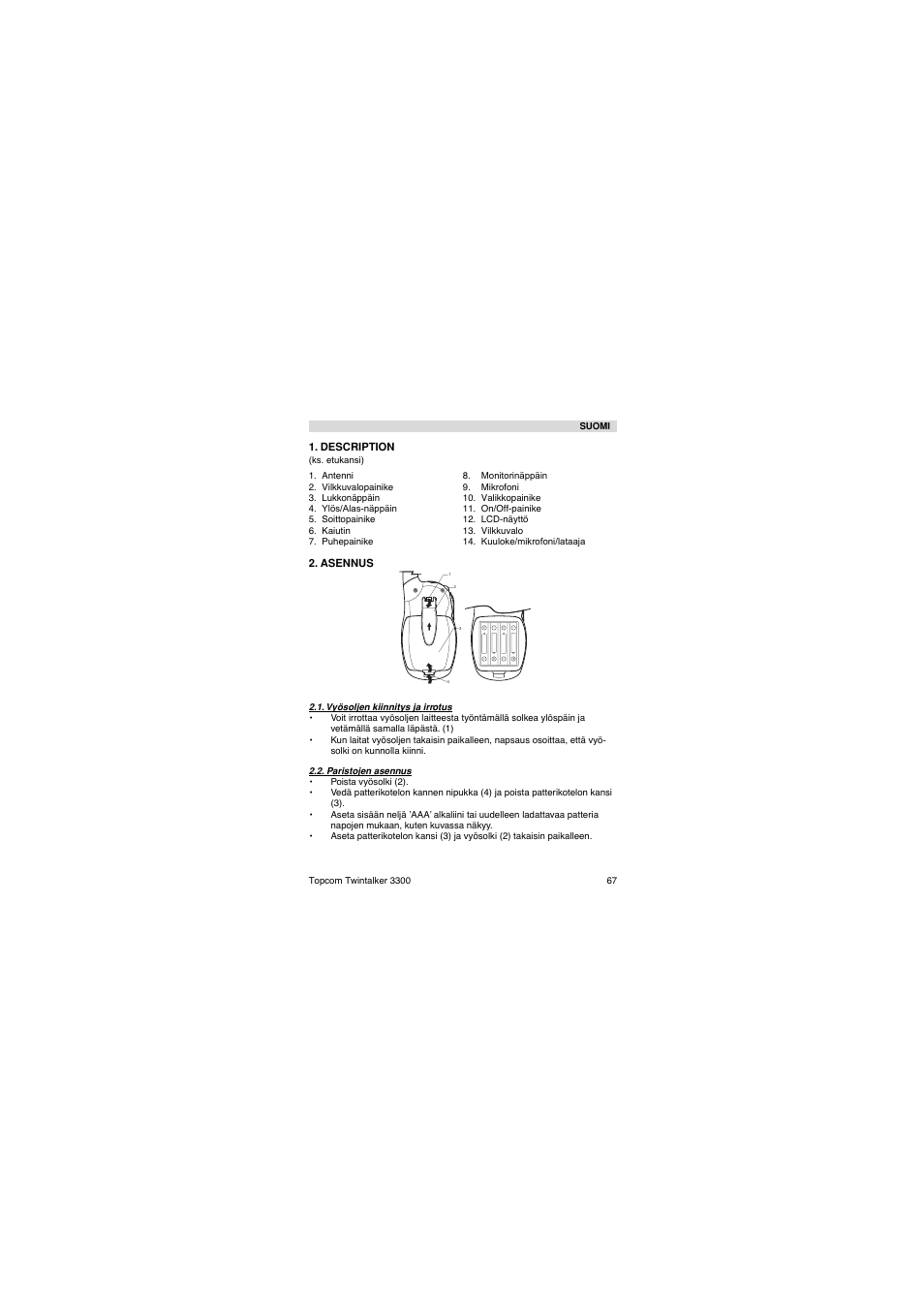 Topcom TwinTalker 3300 User Manual | Page 67 / 76