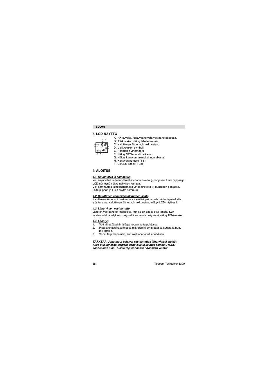 Topcom TwinTalker 3300 User Manual | Page 68 / 76