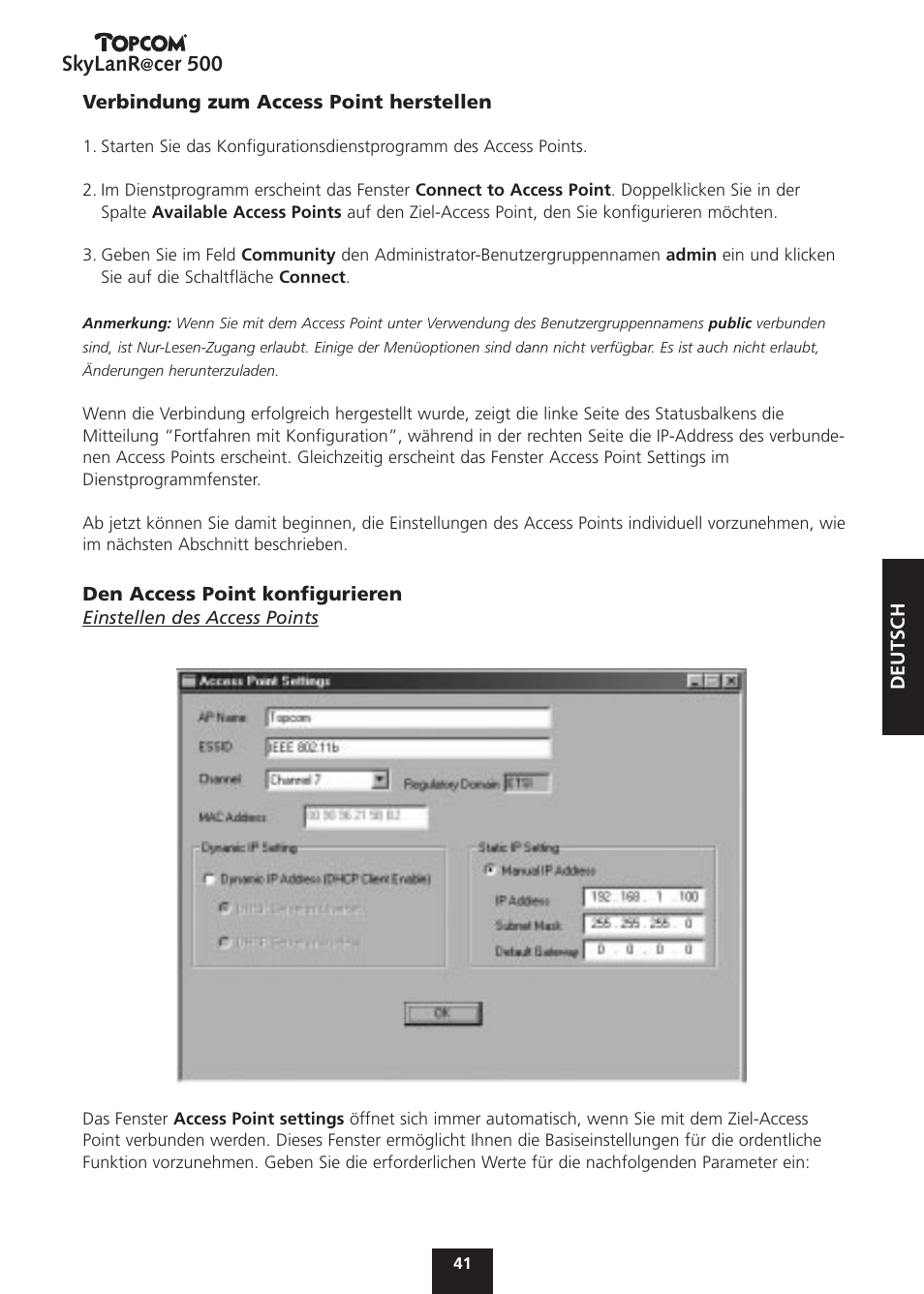 Skylanr, Cer 500 | Topcom Skylanr@cer 500 User Manual | Page 41 / 83