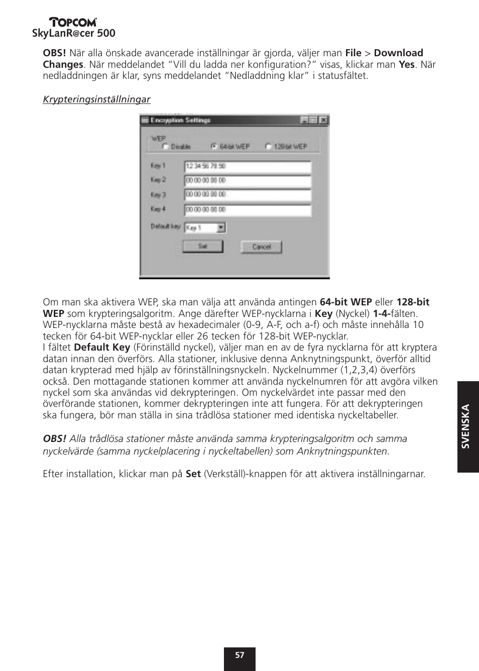 Topcom Skylanr@cer 500 User Manual | Page 57 / 83