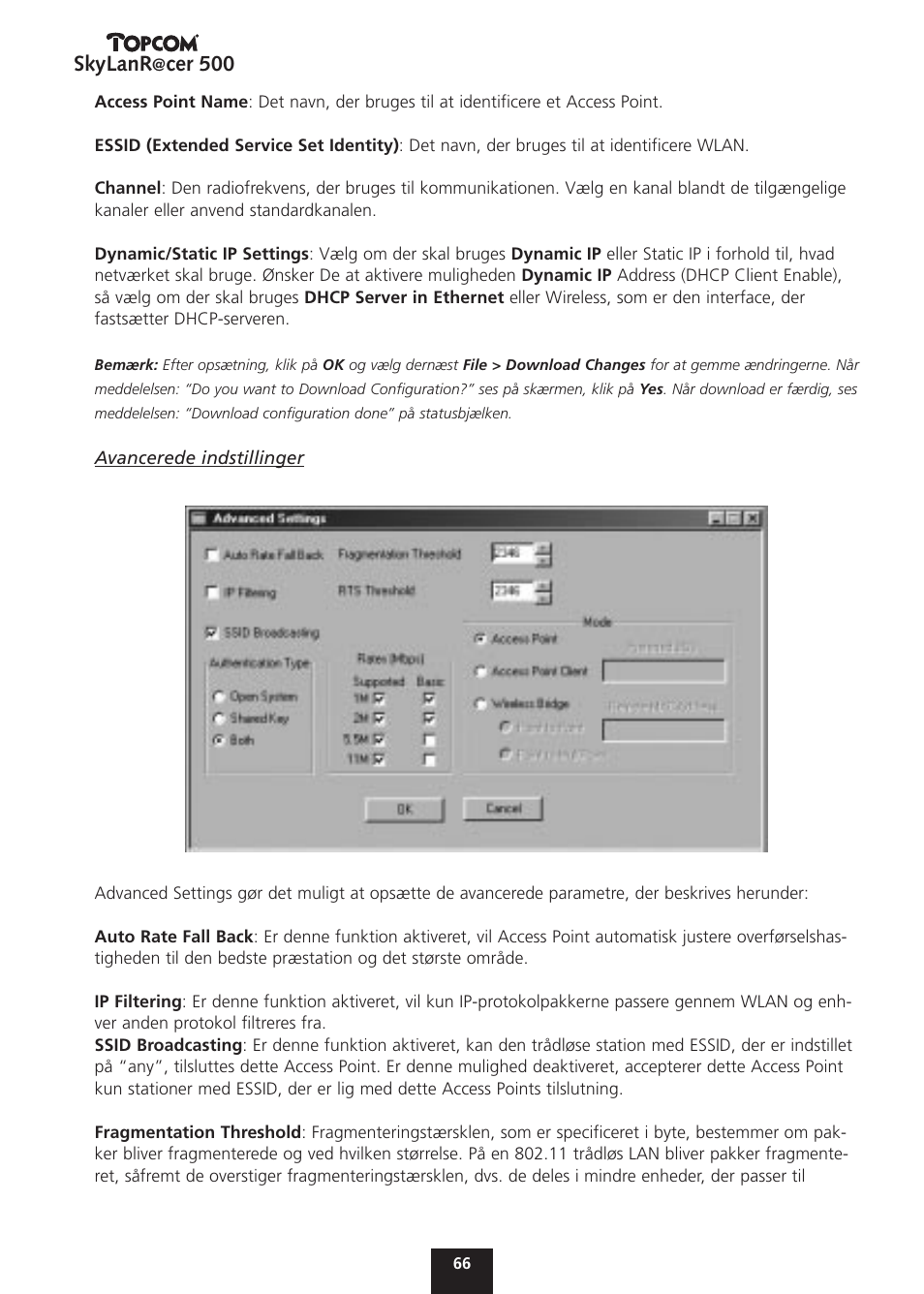 Skylanr, Cer 500 | Topcom Skylanr@cer 500 User Manual | Page 66 / 83