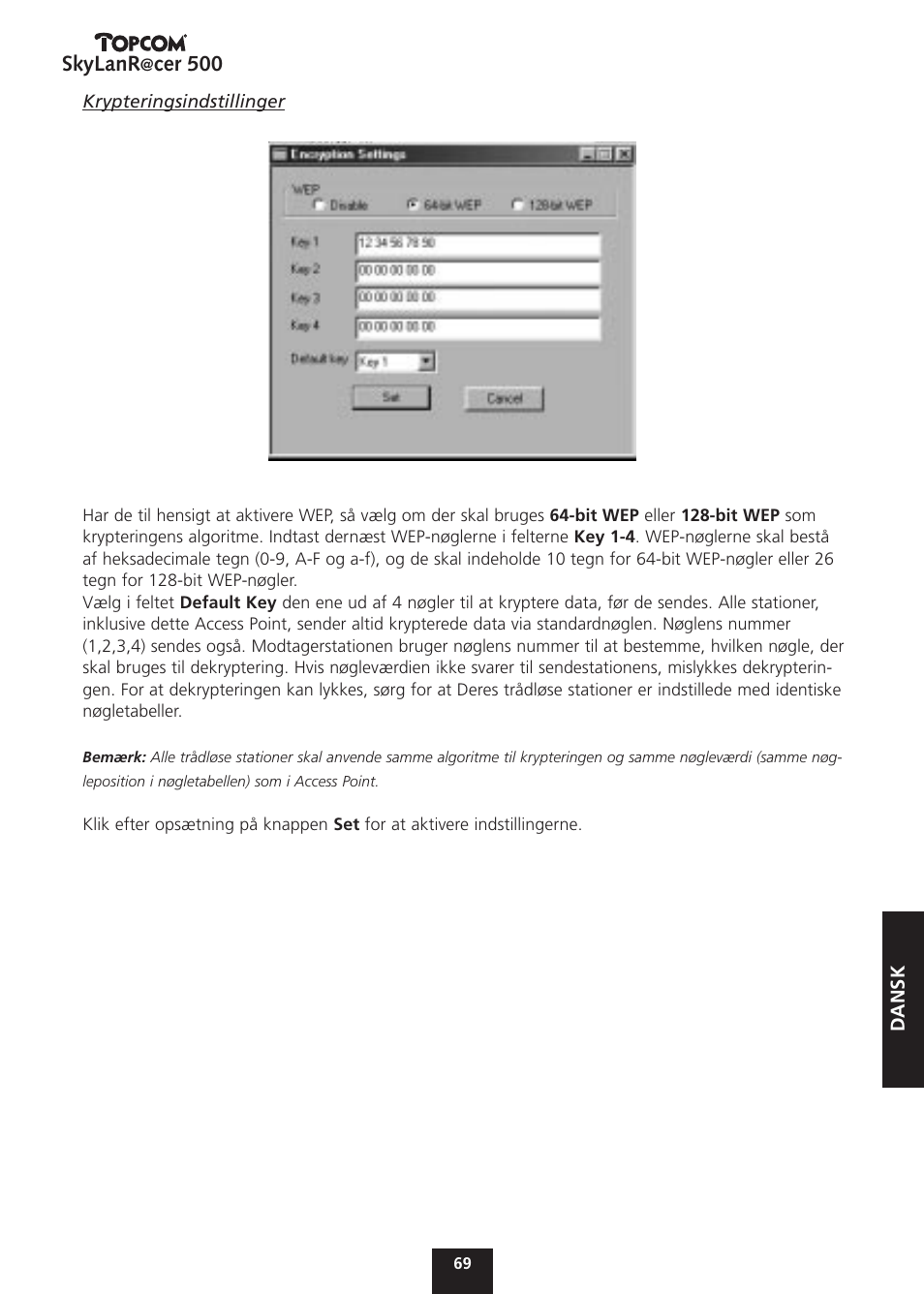 Skylanr, Cer 500 | Topcom Skylanr@cer 500 User Manual | Page 69 / 83