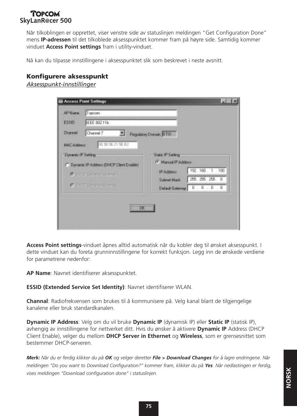 Skylanr, Cer 500 | Topcom Skylanr@cer 500 User Manual | Page 75 / 83