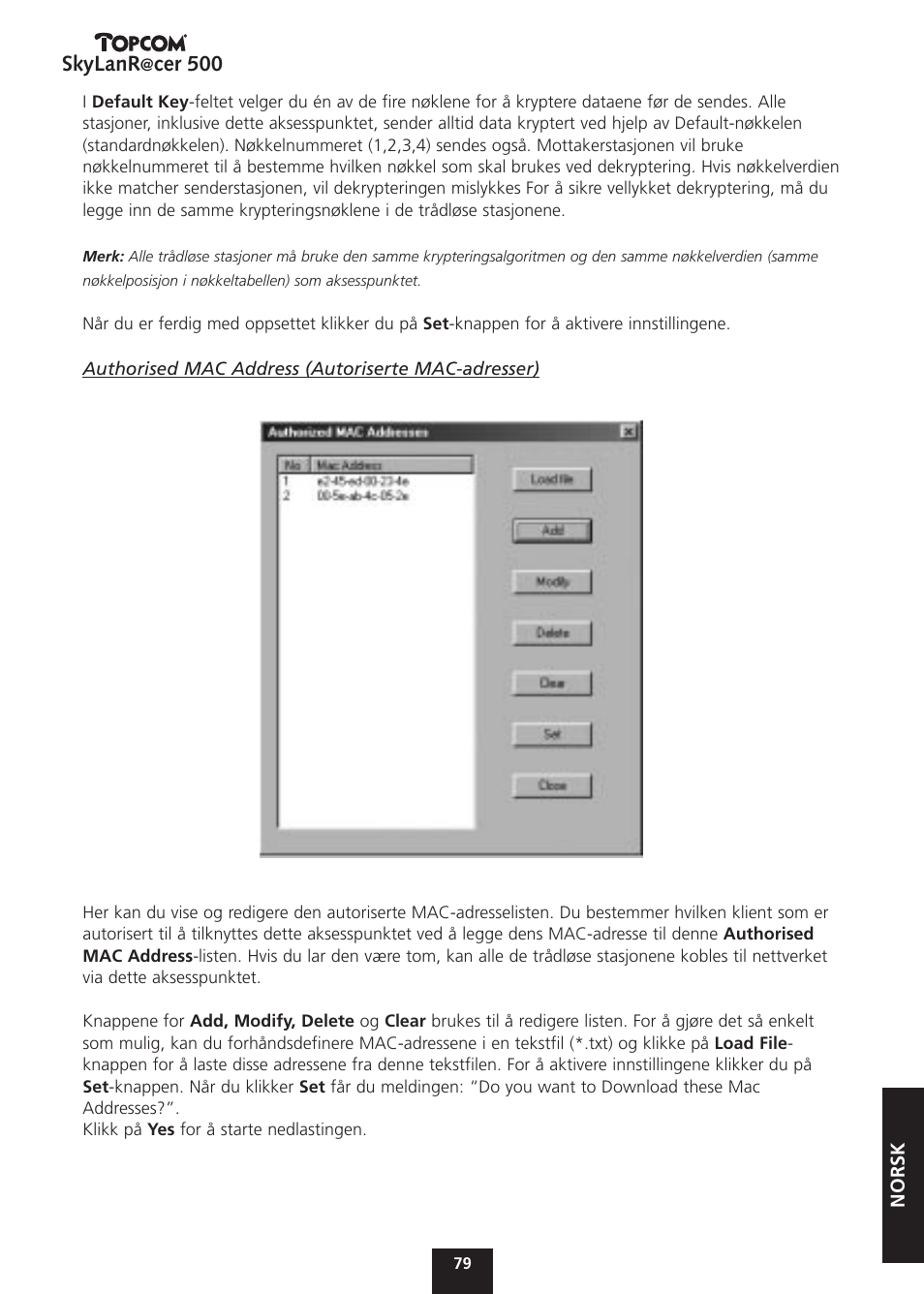 Skylanr, Cer 500 | Topcom Skylanr@cer 500 User Manual | Page 79 / 83
