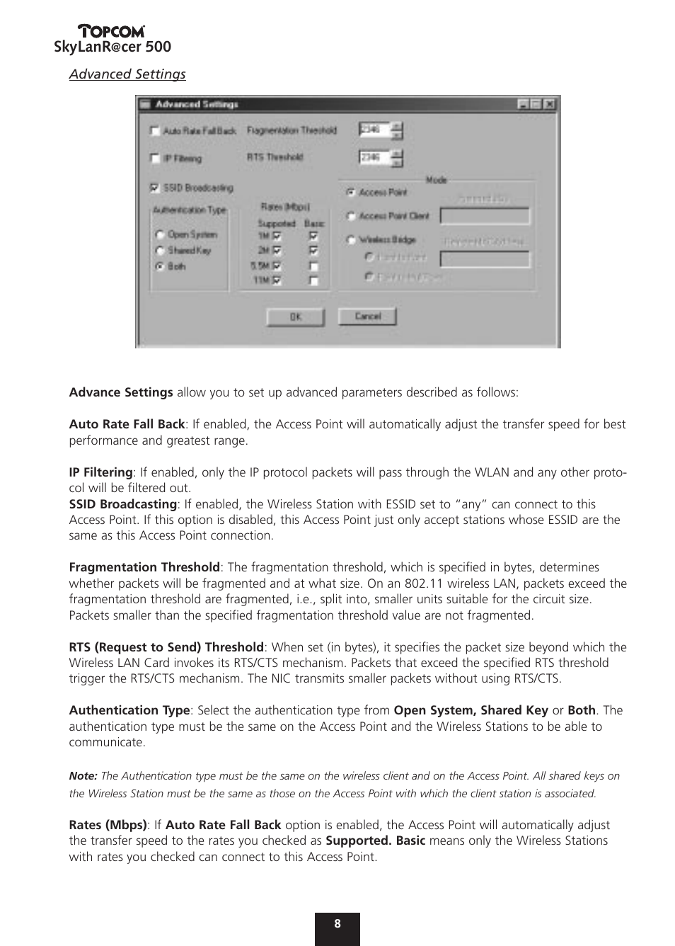 Skylanr, Cer 500 | Topcom Skylanr@cer 500 User Manual | Page 8 / 83
