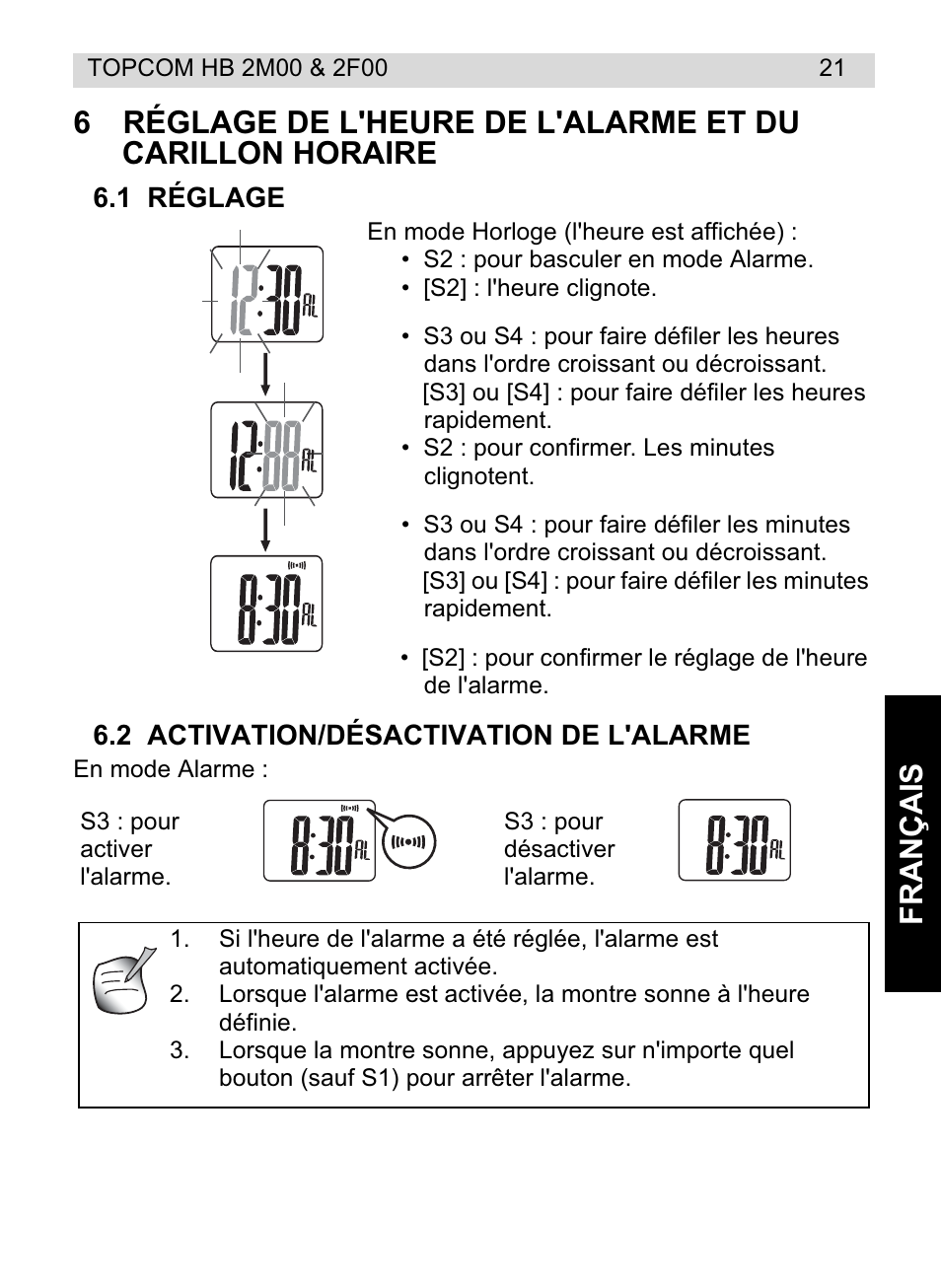 Topcom HB 2F00 User Manual | Page 21 / 136