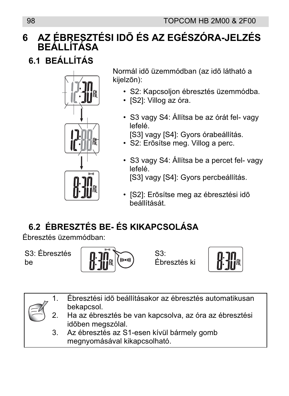 Topcom HB 2F00 User Manual | Page 98 / 136
