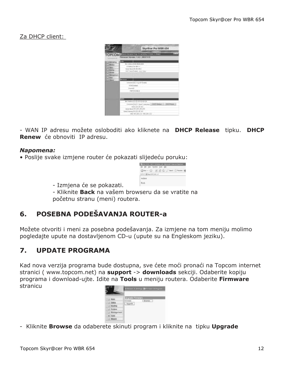 Topcom Skyr@cer PRO WBR 654 User Manual | Page 12 / 13