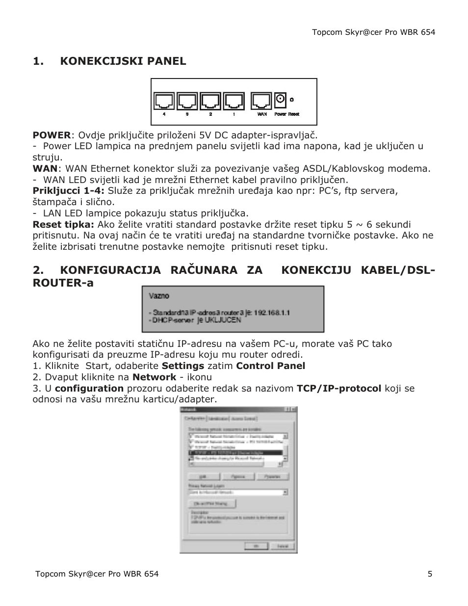 Topcom Skyr@cer PRO WBR 654 User Manual | Page 5 / 13