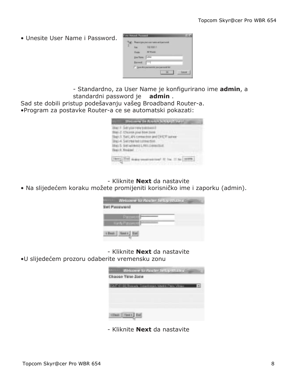 Topcom Skyr@cer PRO WBR 654 User Manual | Page 8 / 13