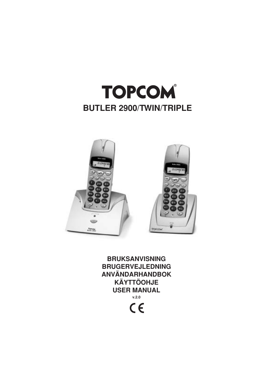 Topcom BUTLER 2900 User Manual | 56 pages