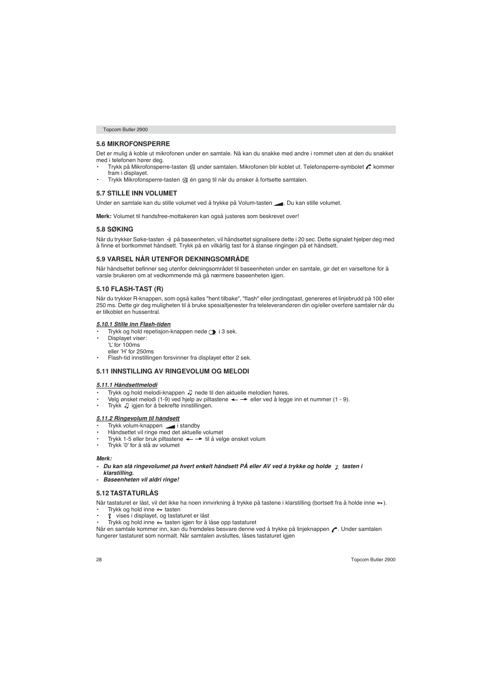 Topcom BUTLER 2900 User Manual | Page 28 / 56