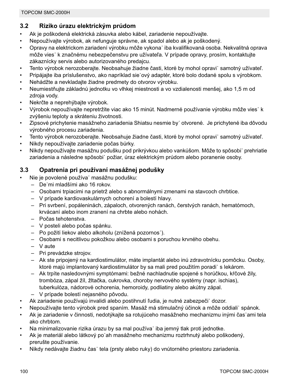 Topcom SMC-2000H User Manual | Page 100 / 108