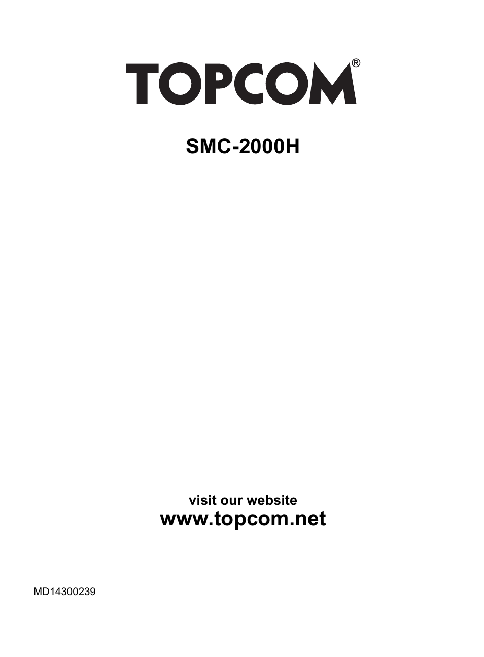 Smc-2000h | Topcom SMC-2000H User Manual | Page 108 / 108