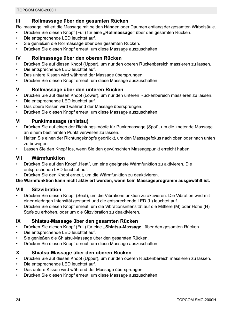 Topcom SMC-2000H User Manual | Page 24 / 108