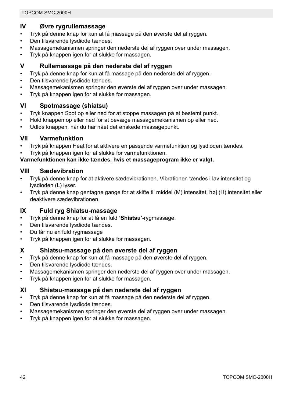 Topcom SMC-2000H User Manual | Page 42 / 108