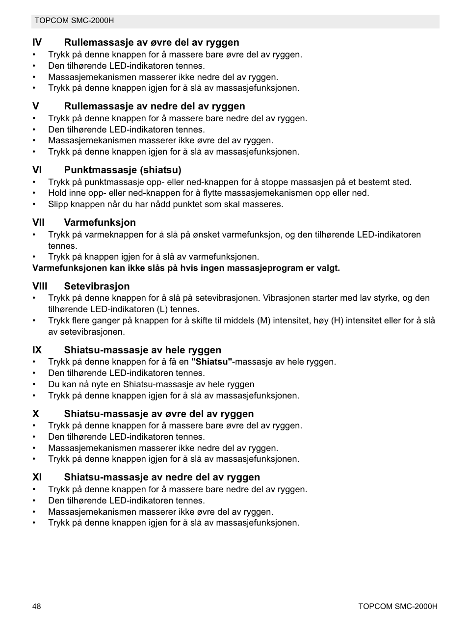 Topcom SMC-2000H User Manual | Page 48 / 108