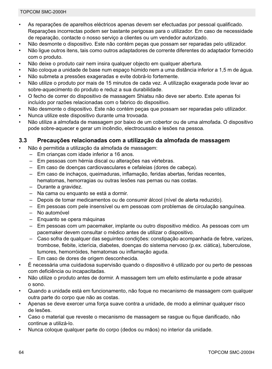 Topcom SMC-2000H User Manual | Page 64 / 108