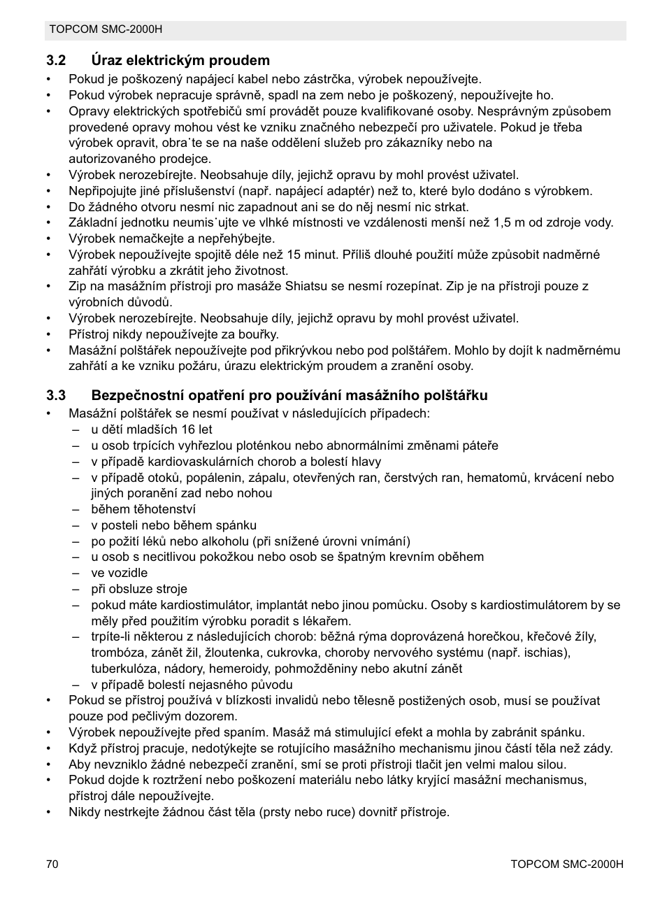 Topcom SMC-2000H User Manual | Page 70 / 108