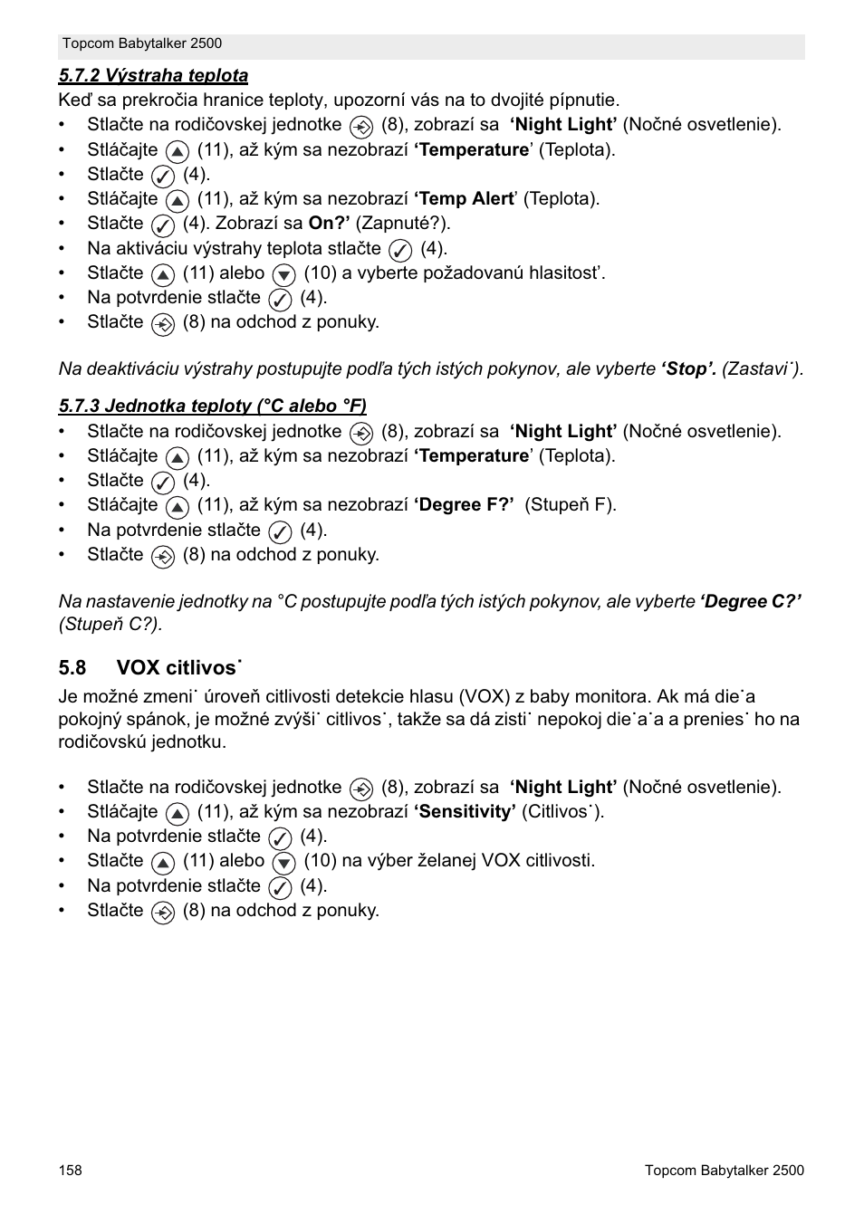 Topcom BABYTALKER 2500 User Manual | Page 158 / 166