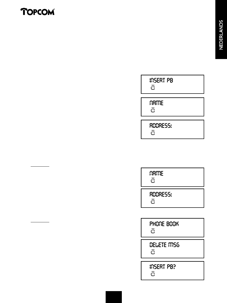 Butler 2000 | Topcom 2000 User Manual | Page 12 / 95