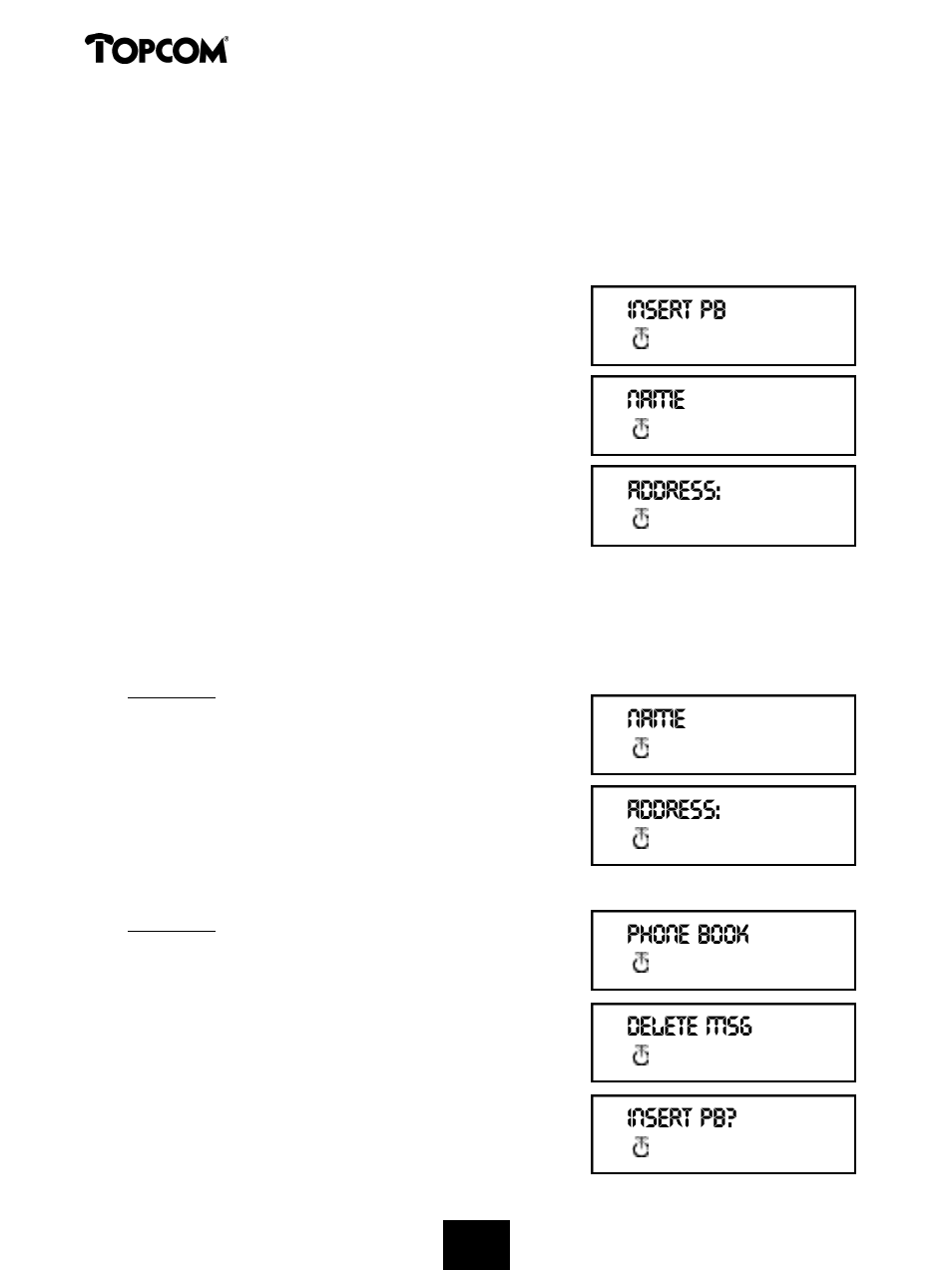 Butler 2000 | Topcom 2000 User Manual | Page 35 / 95