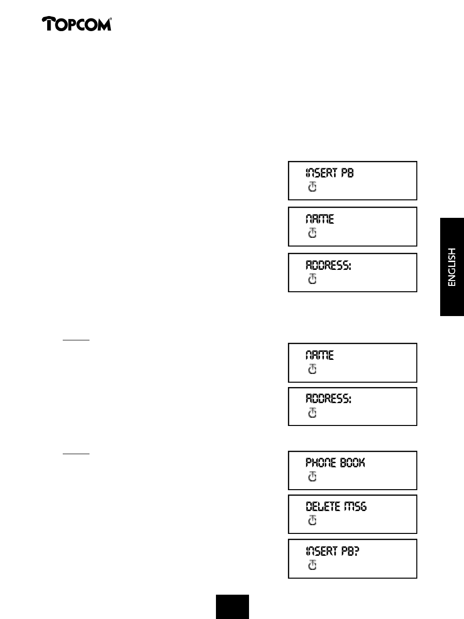 Butler 2000 | Topcom 2000 User Manual | Page 58 / 95