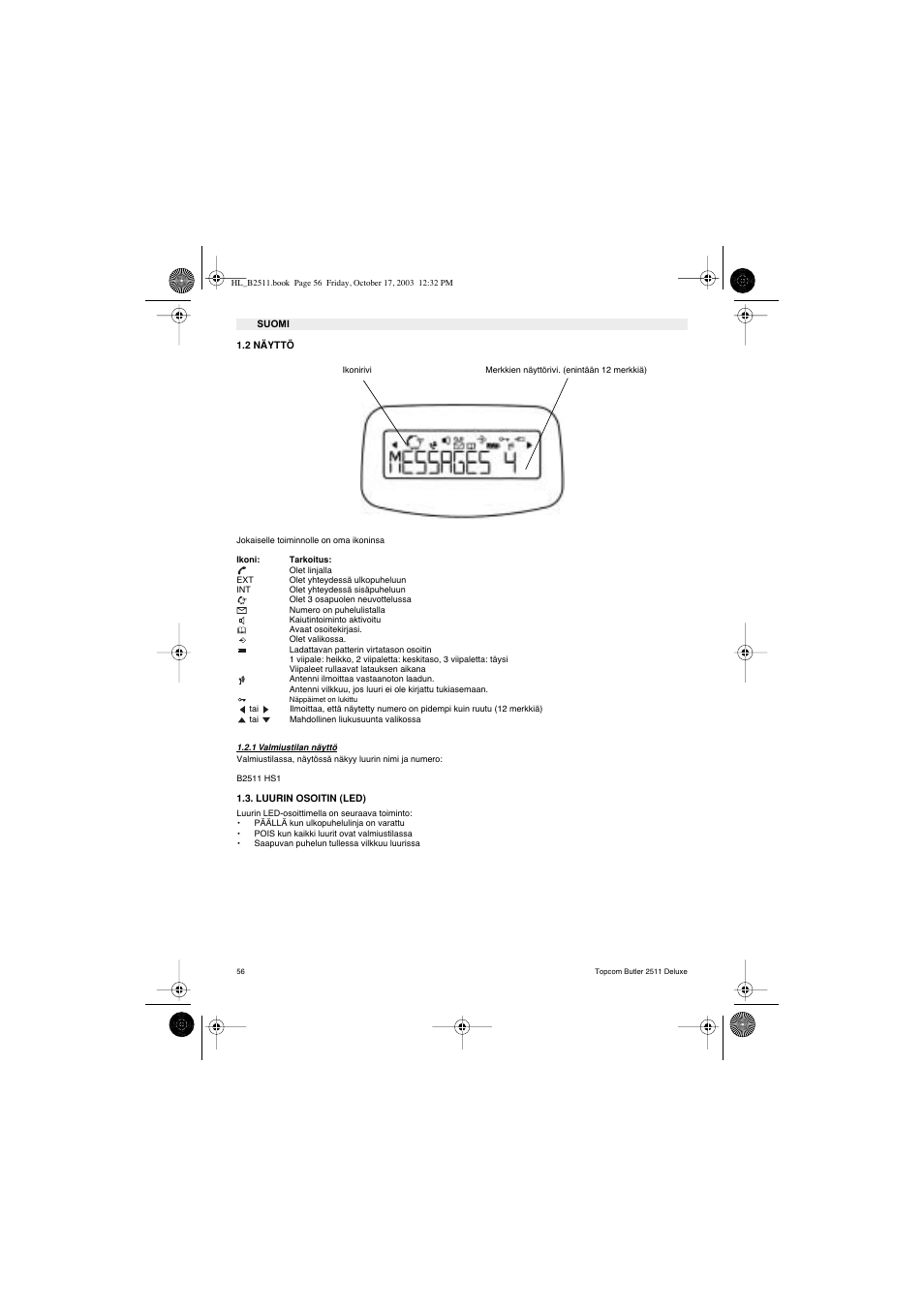 Topcom BUTLER 2511 Deluxe User Manual | Page 56 / 88