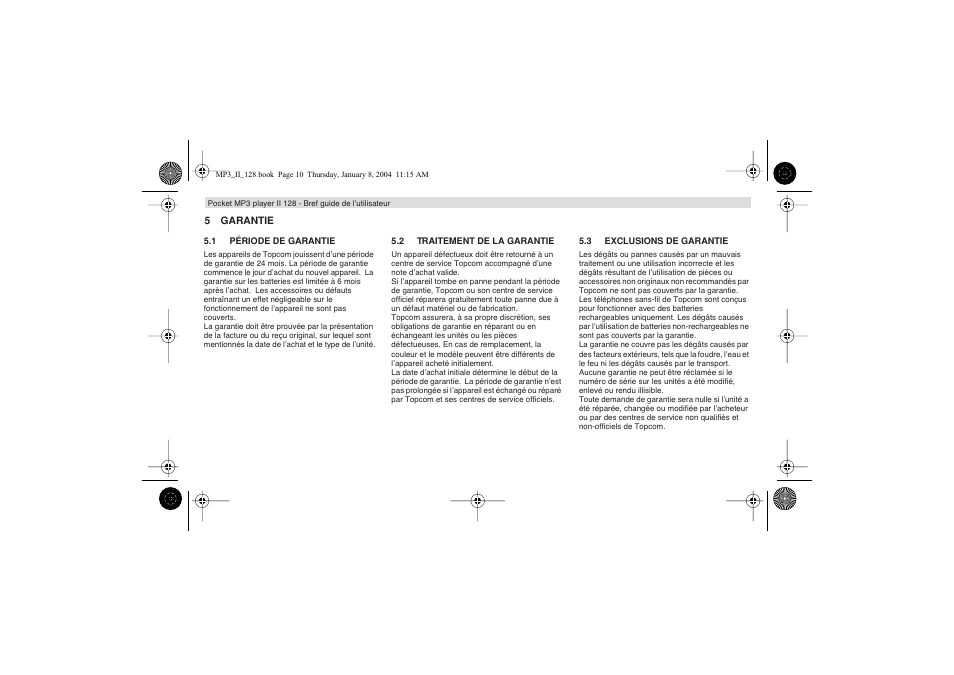 Topcom 128 User Manual | Page 10 / 32