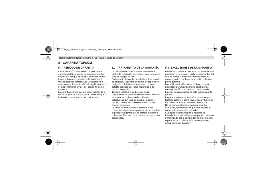 Topcom 128 User Manual | Page 16 / 32