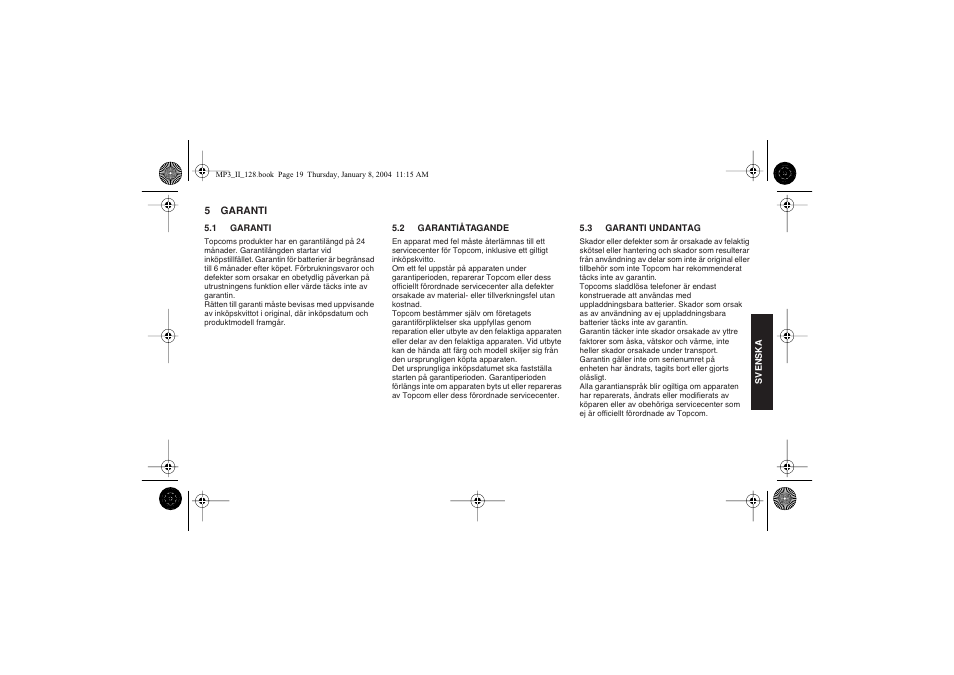 Topcom 128 User Manual | Page 19 / 32