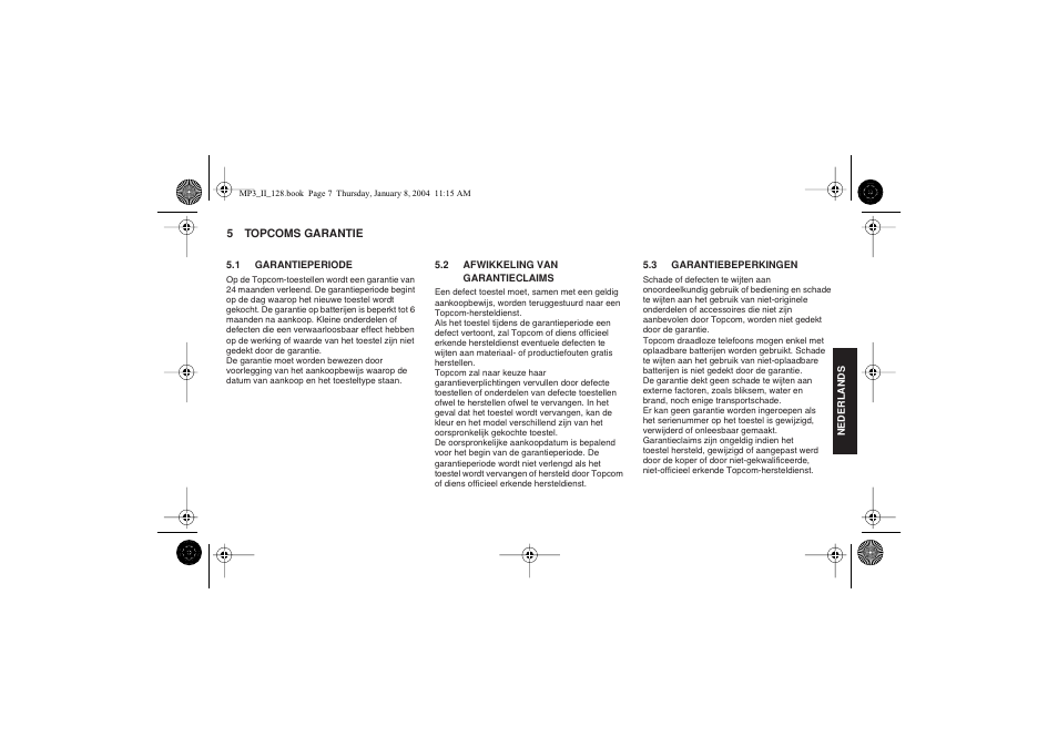 Topcom 128 User Manual | Page 7 / 32