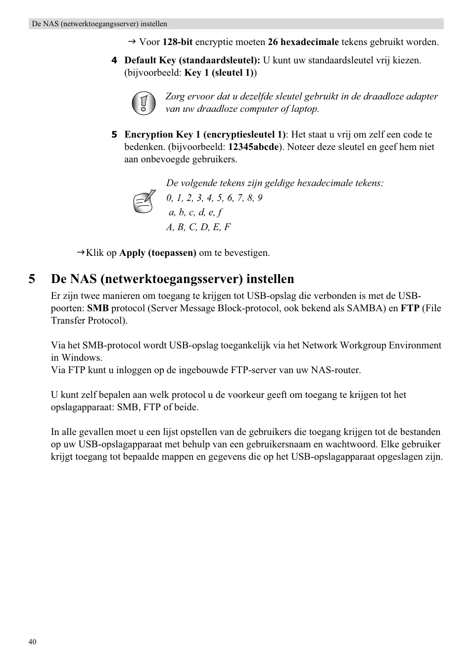 5de nas (netwerktoegangsserver) instellen | Topcom Skyr@cer WBR 7121 User Manual | Page 46 / 208