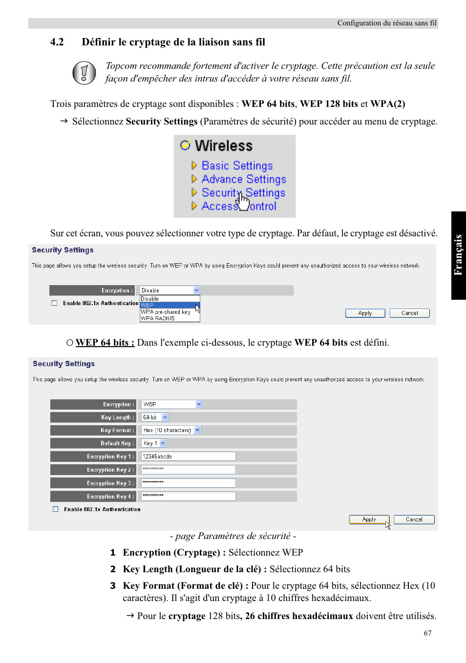 Topcom Skyr@cer WBR 7121 User Manual | Page 73 / 208