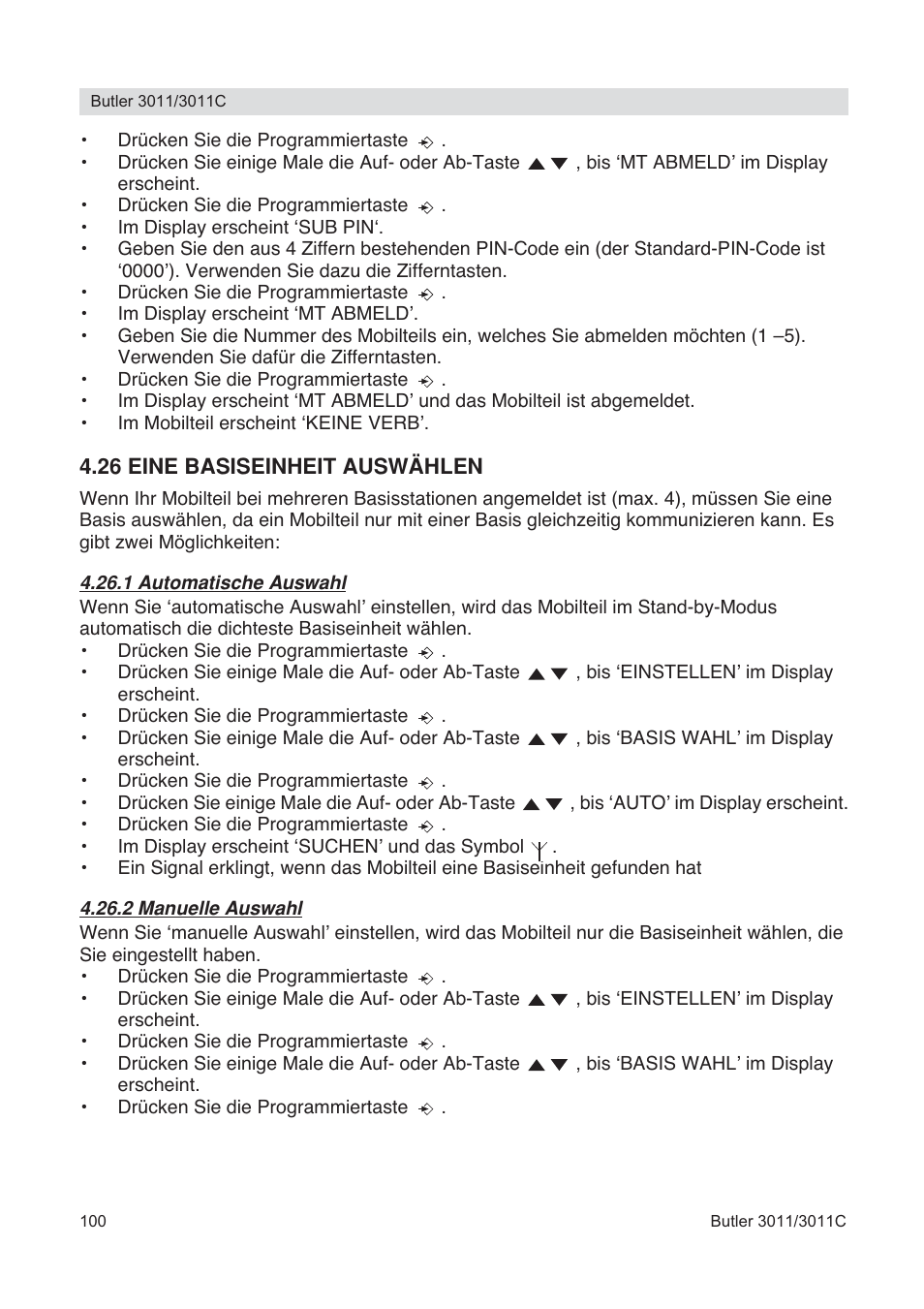 Topcom BUTLER 3011 User Manual | Page 100 / 112